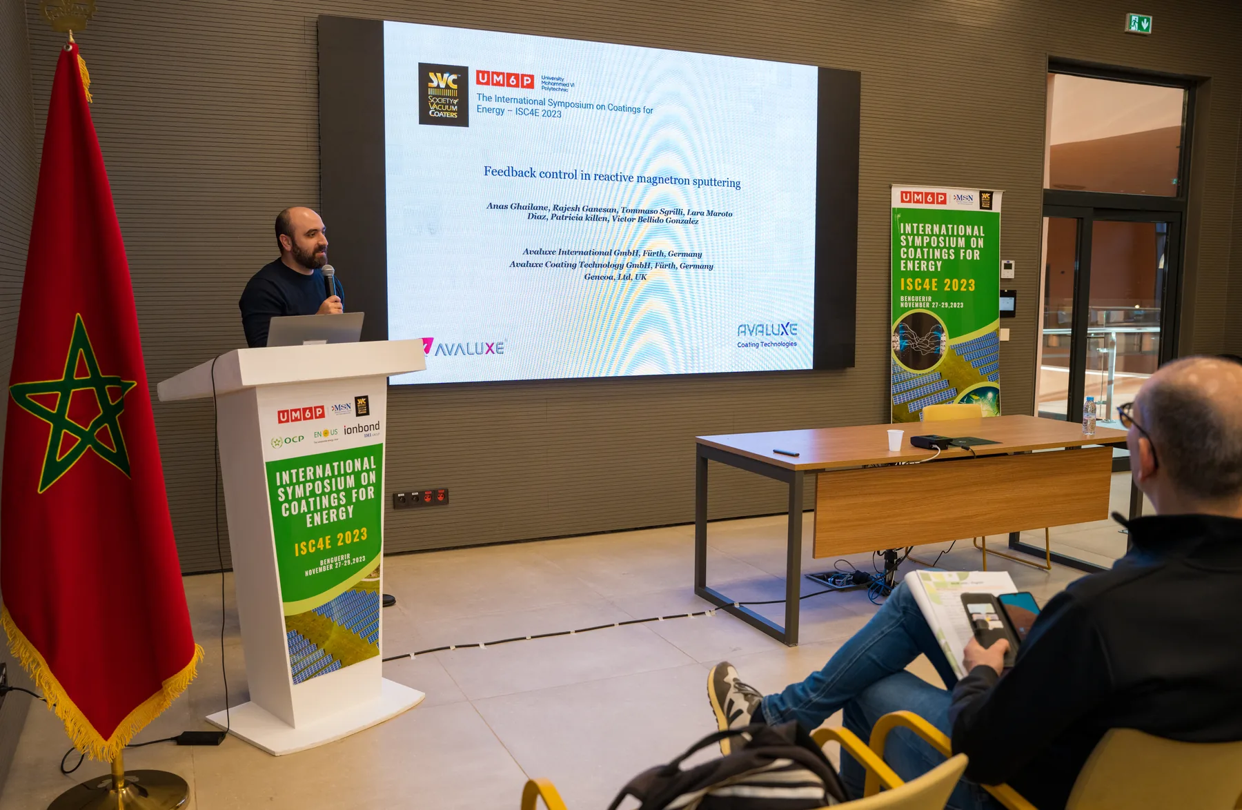 Invited speaker delivering a lecture